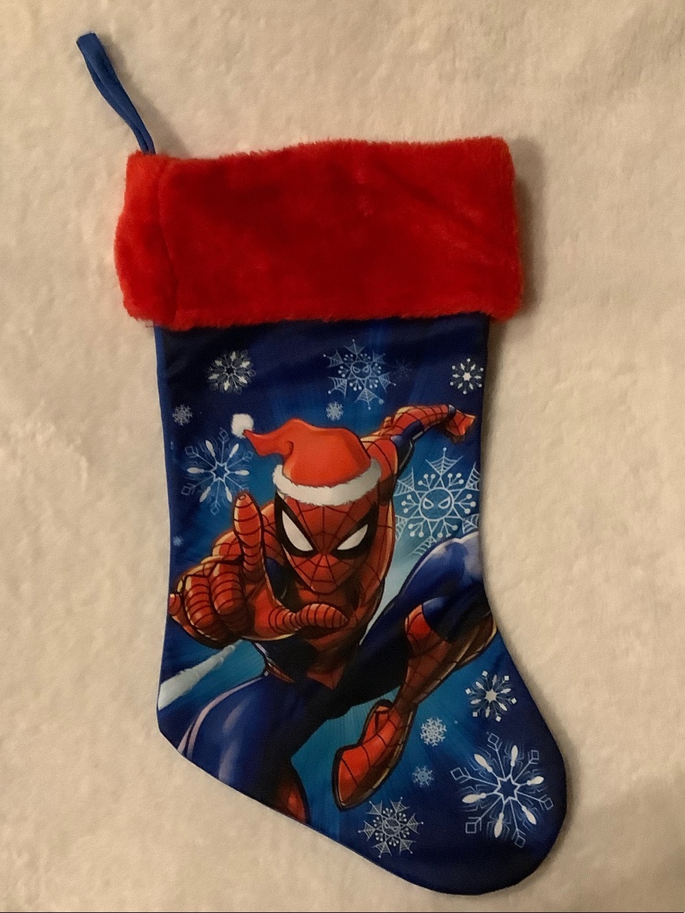 Marvel Spider-Man Holiday Stocking - Red & Blue